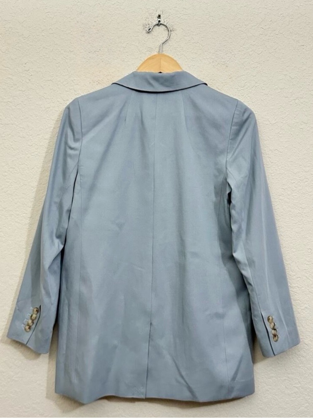 MADEWELL The Larsen Blazer Drapeweave Overcast Blue Business Preppy NWT - Picture 2 of 6
